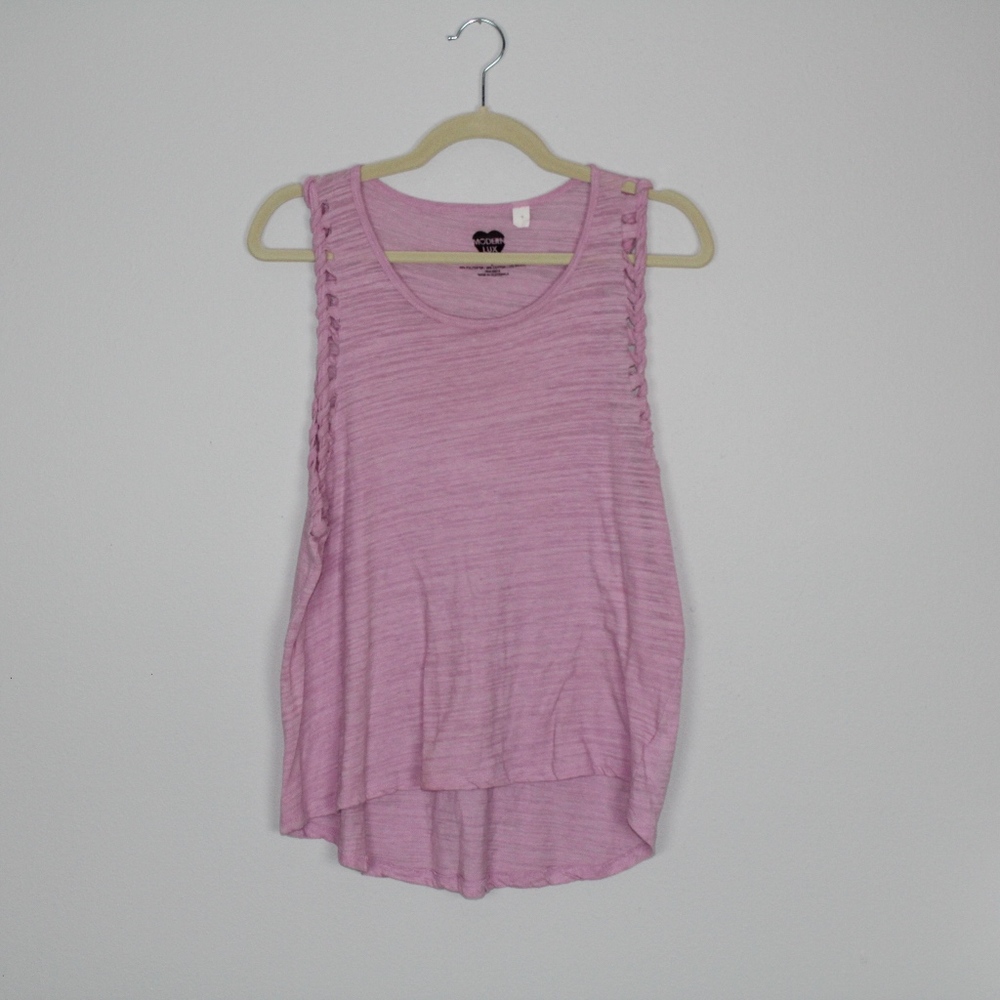 Modern Lux Purple Light Weigh Tank with Cut Outs